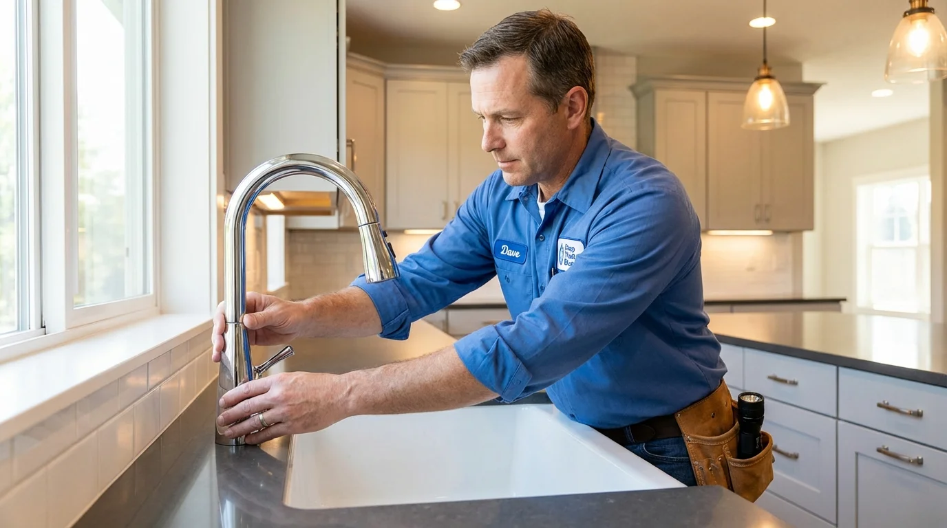 Kitchen faucet installation by Johns Plumbing LLC in Lecanto